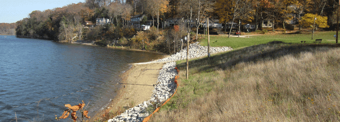 Pleasant Hill Lake Shoreline Stabilization