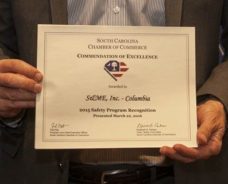 S&ME honored with 2016 South Carolina Chamber Safety Award