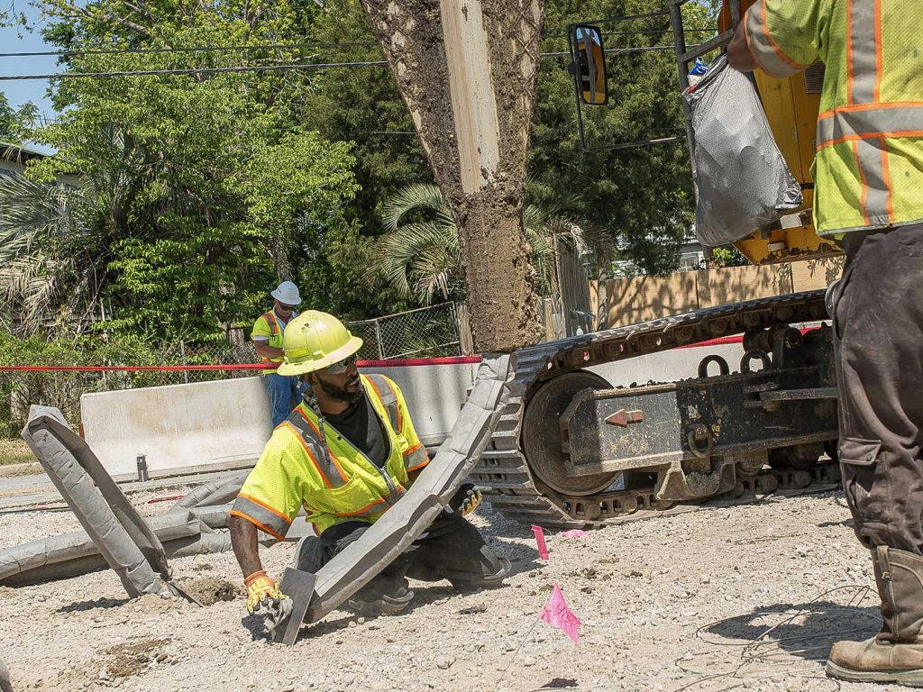 Installation of Earthquake drains